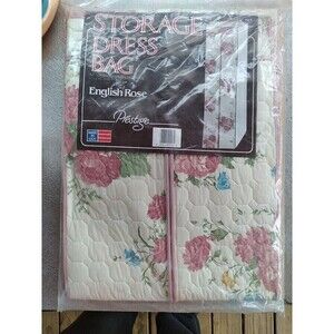 Prestige English Rose 54" x 20" x 14 1/2" (inch) Storage Dress Bag NEW Old Stock